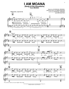 I Am Moana (Song Of The Ancestors) von Lin-Manuel Miranda (Download) 