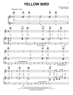 Yellow Bird von Irving Burgie (Download) 