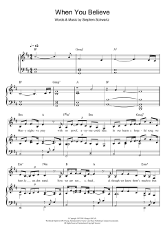 When You Believe [Solo version] von Mariah Carey (Download) 