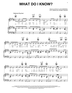 What Do I Know? von Ed Sheeran (Download) 