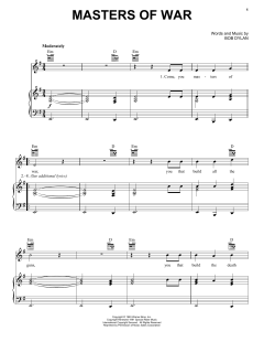 Masters Of War von Bob Dylan (Download) 