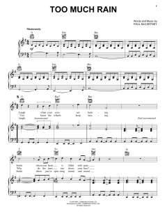 Too Much Rain von Paul McCartney (Download) 