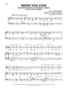 When You Love (Das Glück kommt nur einmal im Leben) von Franz Waxman (Download) 