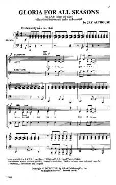 Gloria For All Seasons (Jay Althouse) 