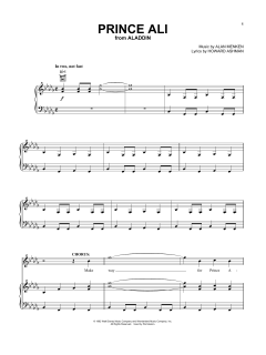 Prince Ali von Alan Menken (Download) 