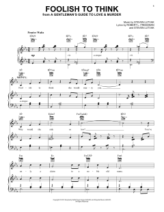 Foolish To Think von Steven Lutvak (Download) 