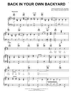 Back In Your Own Backyard von Billy Rose (Download) 