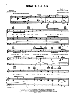 Scatterbrain von Johnny Burke (Download) 