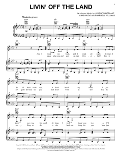 Livin' Off The Land von Justin Timberlake (Download) 