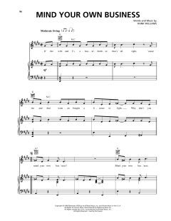 Mind Your Own Business von Hank Williams (Download) 