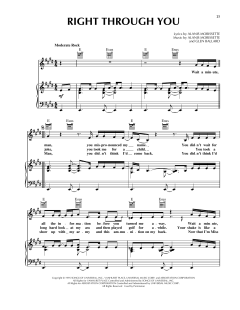 Right Through You von Alanis Morissette (Download) 