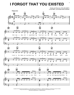 I Forgot That You Existed von Taylor Swift (Download) 