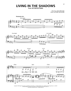 Living In The Shadows von Frank Wildhorn (Download) 