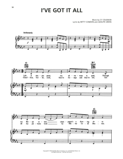 I've Got It All von Cy Coleman (Download) 