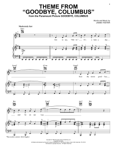 Theme From "Goodbye, Columbus" von James Yester (Download) 