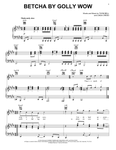 Betcha By Golly Wow von Linda Creed (Download) 