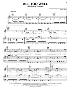 All Too Well (10 Minute Version) (Taylor's Version) (From The Vault) von Taylor Swift (Download) 