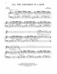 All The Children In A Row von Fred Ebb (Download) 