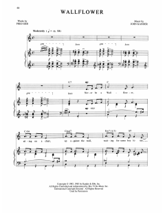 Wallflower von Fred Ebb (Download) 