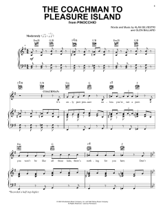 The Coachman To Pleasure Island von Glen Ballard (Download) 