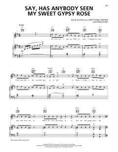 Say, Has Anybody Seen My Sweet Gypsy Rose von Irwin Levine (Download) 