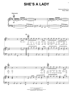 She's A Lady von Paul Anka (Download) 