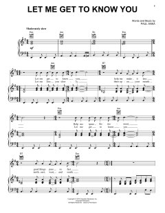 Let Me Get To Know You von Paul Anka (Download) 