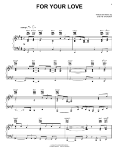 For Your Love von Stevie Wonder (Download) 