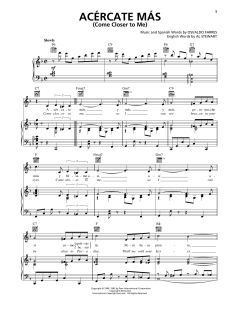 Acercate Más (Come Closer To Me) von Al Stewart (Download) 