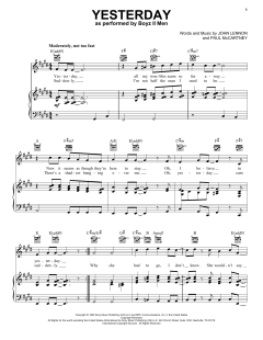 Yesterday von Boyz II Men (Download) 