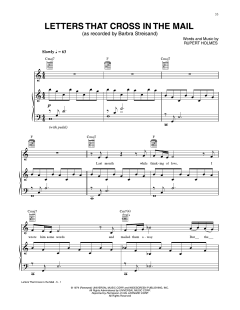 Letters That Cross In The Mail von Barbra Streisand (Download) 