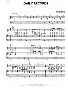 Daily Records von The Who (Download) 