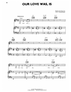 Our Love Was von The Who (Download) 