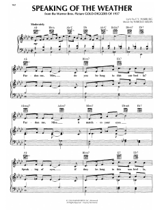 Speaking Of The Weather von Harold Arlen (Download) 