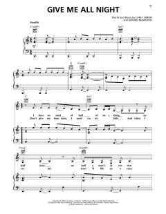 Give Me All Night von Carly Simon (Download) 