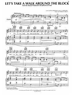 Let's Take A Walk Around The Block von Harold Arlen (Download) 