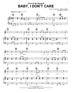 (You're So Square) Baby, I Don't Care von Buddy Holly (Download) 