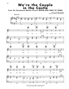We're The Couple In The Castle von Frank Loesser (Download) 