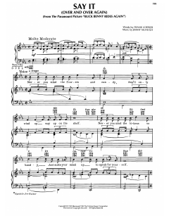 Say It (Over And Over Again) von Jimmy McHugh (Download) 