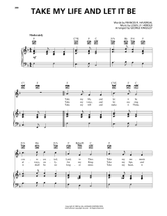 Take My Life And Let It Be von Frances R. Havergal (Download) 