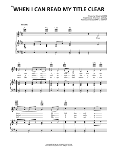 When I Can Read My Title Clear von Isaac Watts (Download) 
