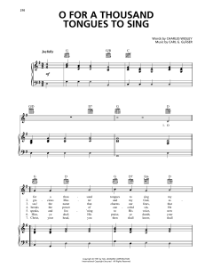 O For A Thousand Tongues To Sing von Lowell Mason (Download) 