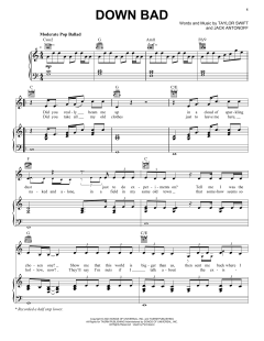 Down Bad von Taylor Swift (Download) 