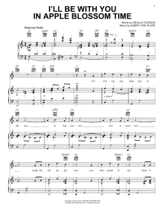 I'll Be With You In Apple Blossom Time von Neville Fleeson (Download) 