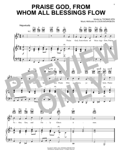 Praise God, From Whom All Blessings Flow von Thomas Ken (Download) 