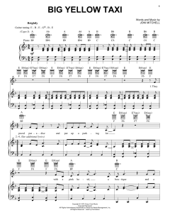 Big Yellow Taxi von Joni Mitchell (Download) 