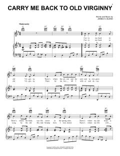 Carry Me Back To Old Virginny von James A. Bland (Download) 