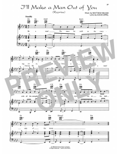 I'll Make A Man Out Of You (Reprise) von David Zippel (Download) 