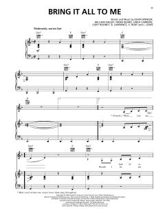 Bring It All To Me (feat. *NSync) von Cory Rooney (Download) 