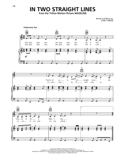 In Two Straight Lines von Carly Simon (Download) 